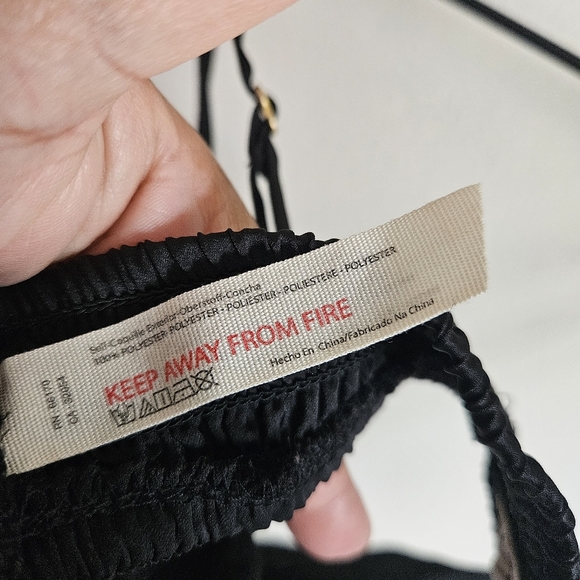 Free People Black Triangle Pullover Bra Bralette - Picture 7 of 7